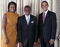 Ehouzou et la famille présidentielle Obama