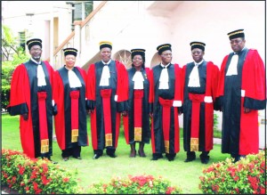 Les membres de l'actuel cours constitutionnelle