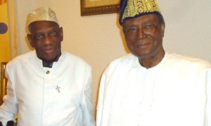 Professeur Albert Tévoèdjrè et le Président Nicéphore Soglo